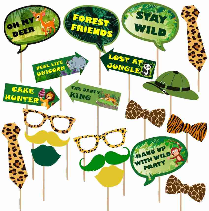 Party Propz Birthday Photo Booth Props 29 Pcs Photo Booth Board