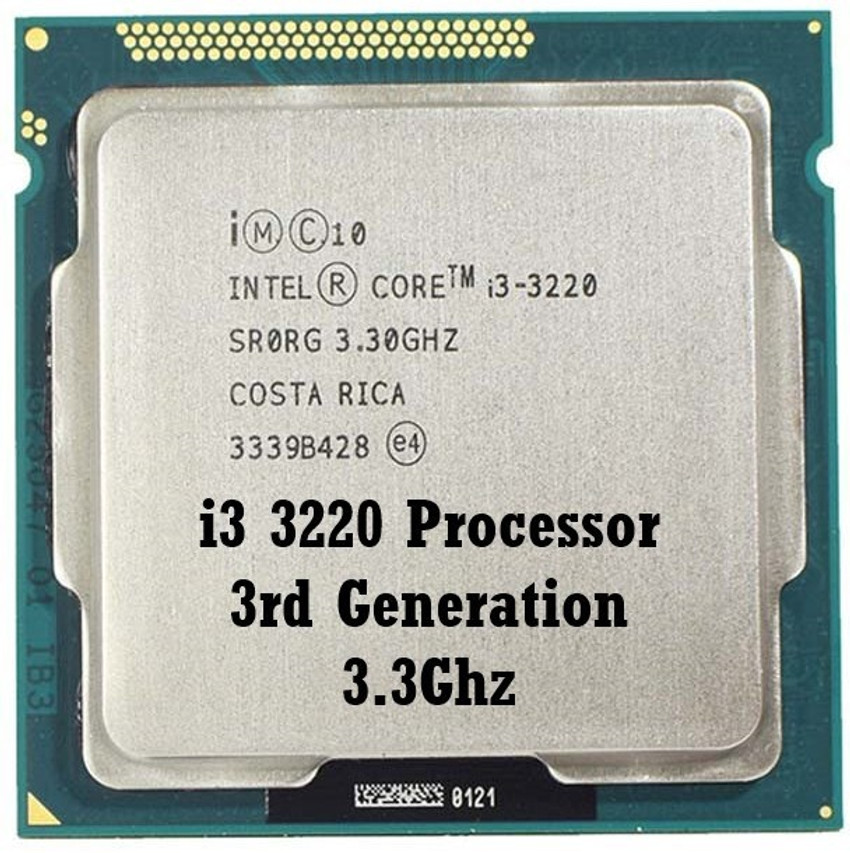 lntel 3.3 GHz LGA 1155 i3 3rd Gen 3220 3.3Ghz Support H61 H75 Motherboard Processor lntel Flipkart