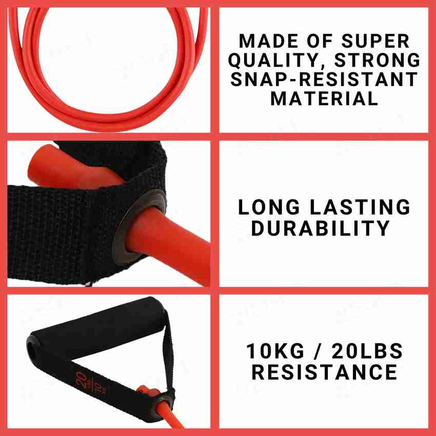 WErFIT Resistance Band Tube For Complete Workouts 20 LBS With