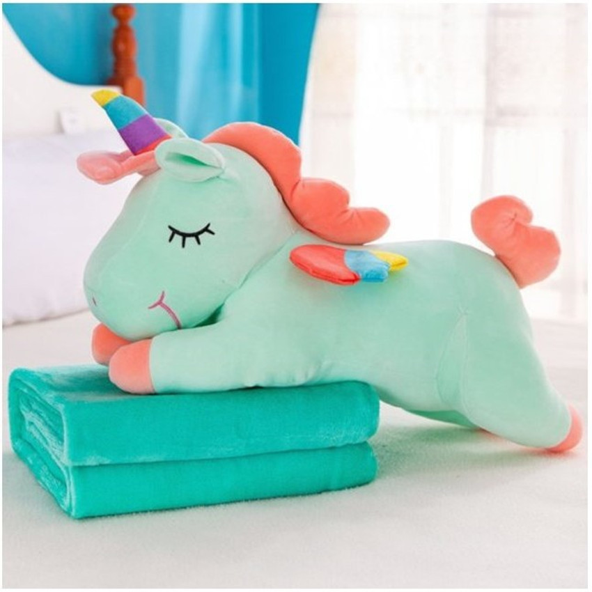 Soft toy best sale with blanket