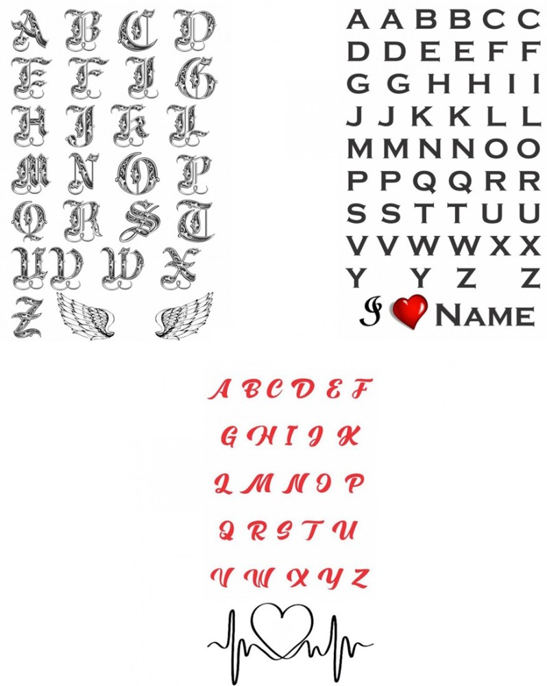 26 Stunning A to Z Letter Alphabet Tattoo Designs 2023