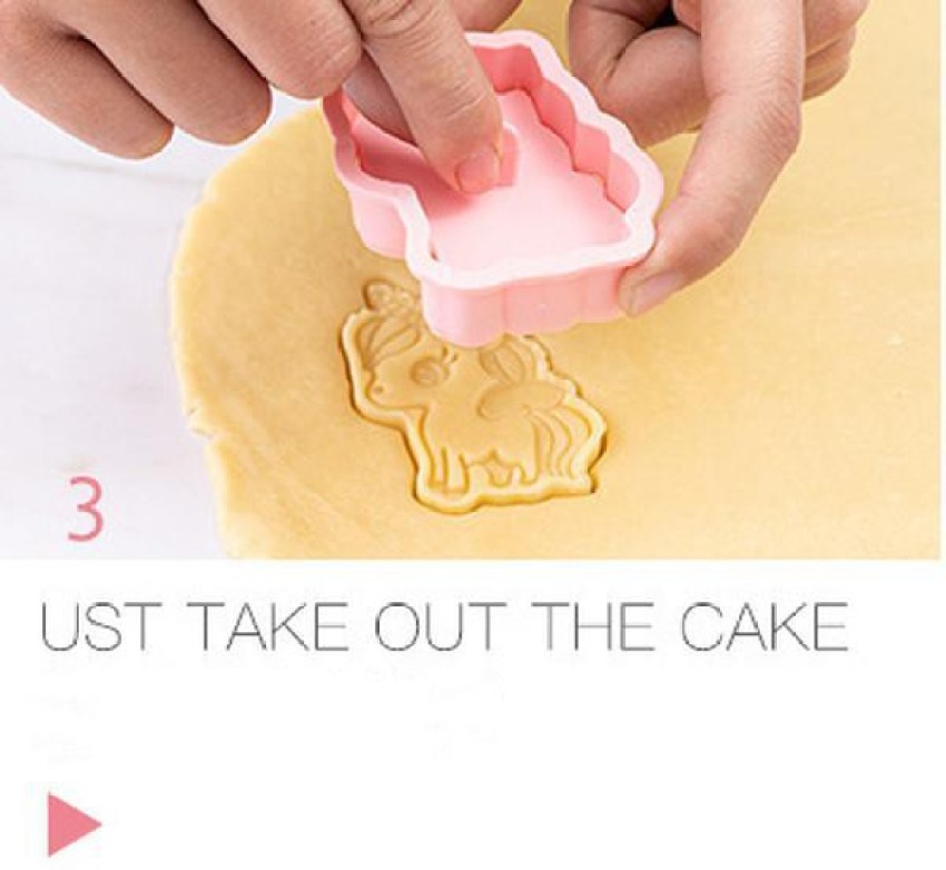 Plastic Jungle Safari Animal Dough Cutters Kids Baking, Modelling Pack of 6  