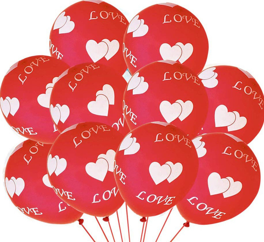 Flipkart AMFIN Printed Love Balloons for Decoration Balloons
