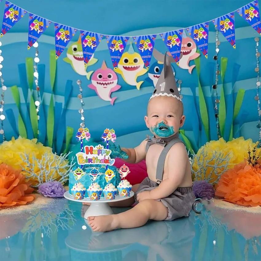 Party Propz Baby Shark Birthday Decoration / Baby Shark Birthday