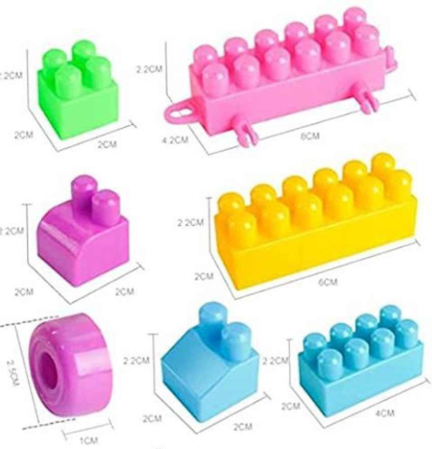 Children's plastic building blocks top