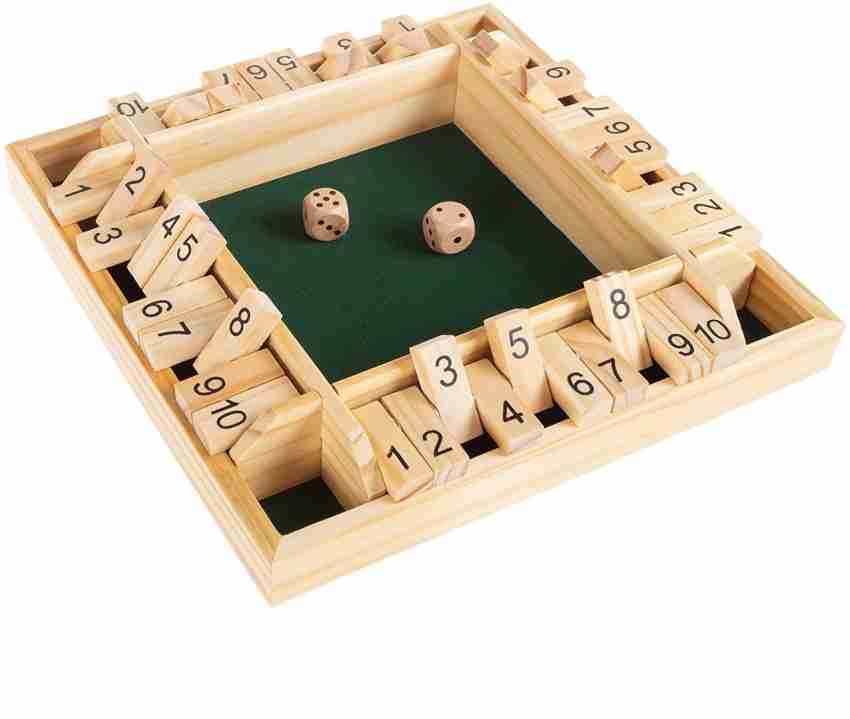 SHK Digitrade Shut The Box Game-Classic Wooden Set with Dice Included-Old  Fashioned. Board Game Accessories Board Game - Shut The Box Game-Classic  Wooden Set with Dice Included-Old Fashioned. . shop for SHK