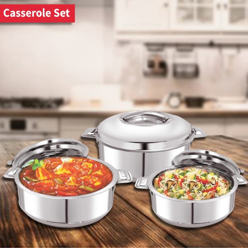 Casserole set hotsell stainless steel