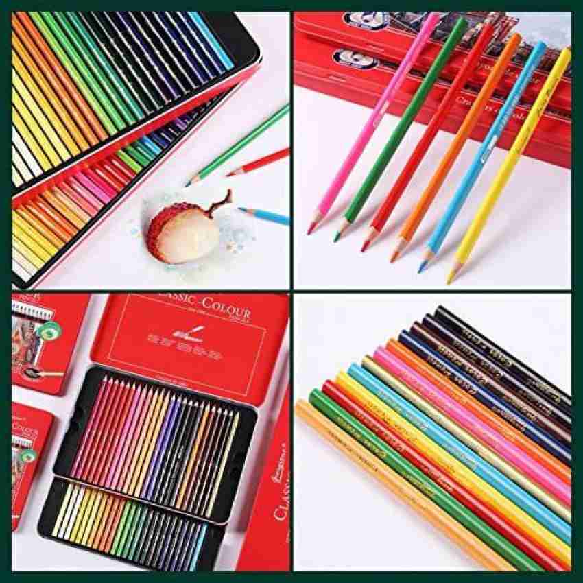 Wynhard 48 Pcs Oil Based Color Pencils Set Drawing Kit Colored