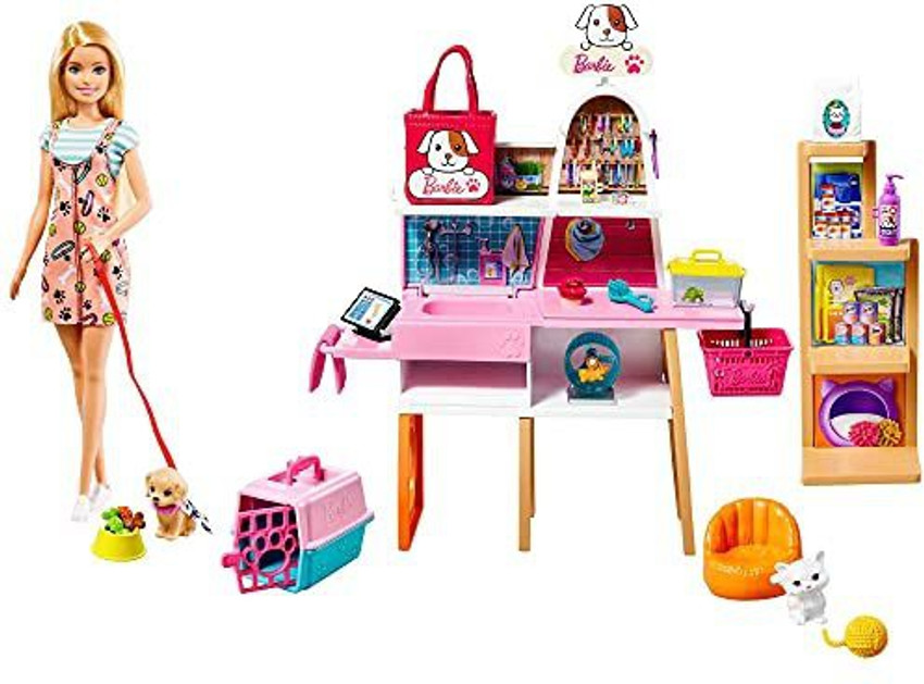 Barbie store construction doll