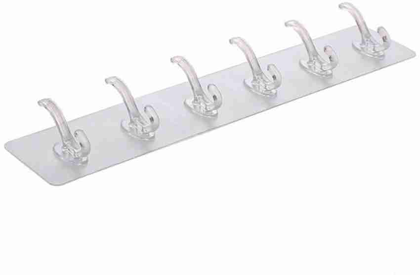 1-3PCS Adhesive Wall Hooks Acrylic Shower Hooks for Hanging Gold