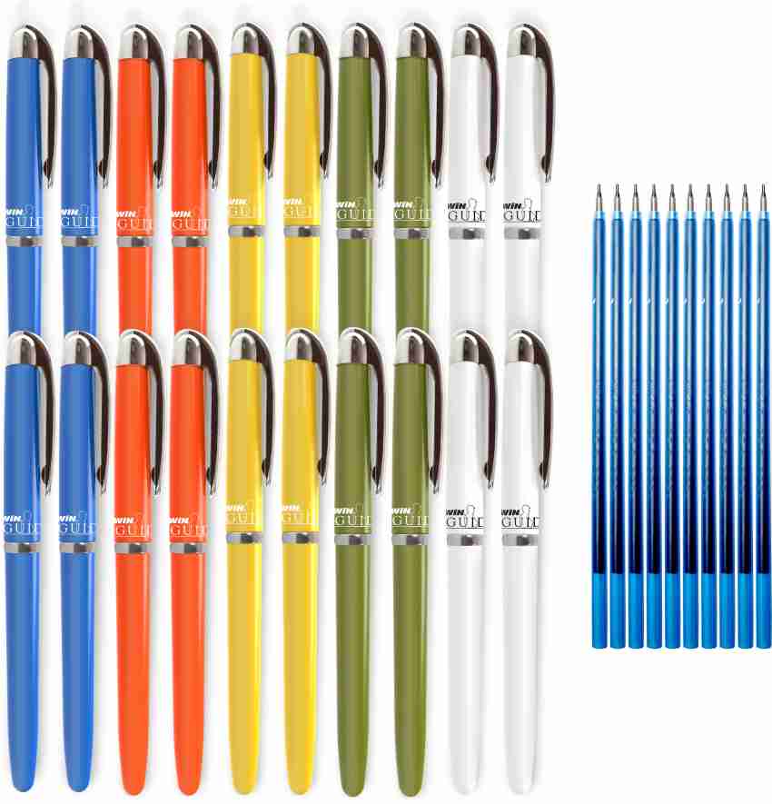 Win Guide Ballpoint Pens (30 Pcs Pens, Blue)