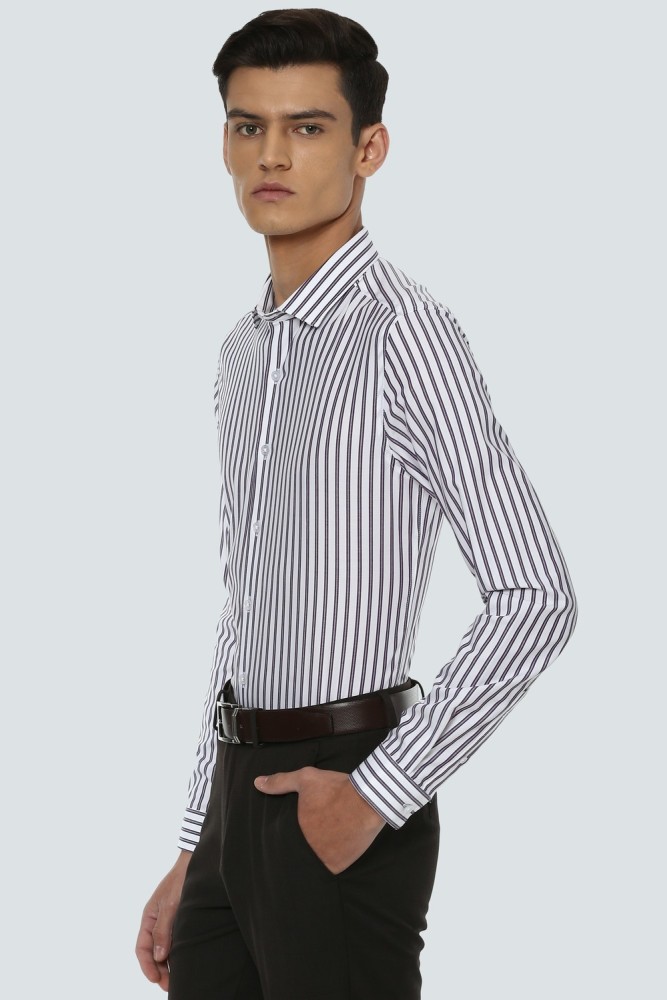 LOUIS PHILIPPE Men Striped Formal White Shirt - Buy LOUIS PHILIPPE Men  Striped Formal White Shirt Online at Best Prices in India