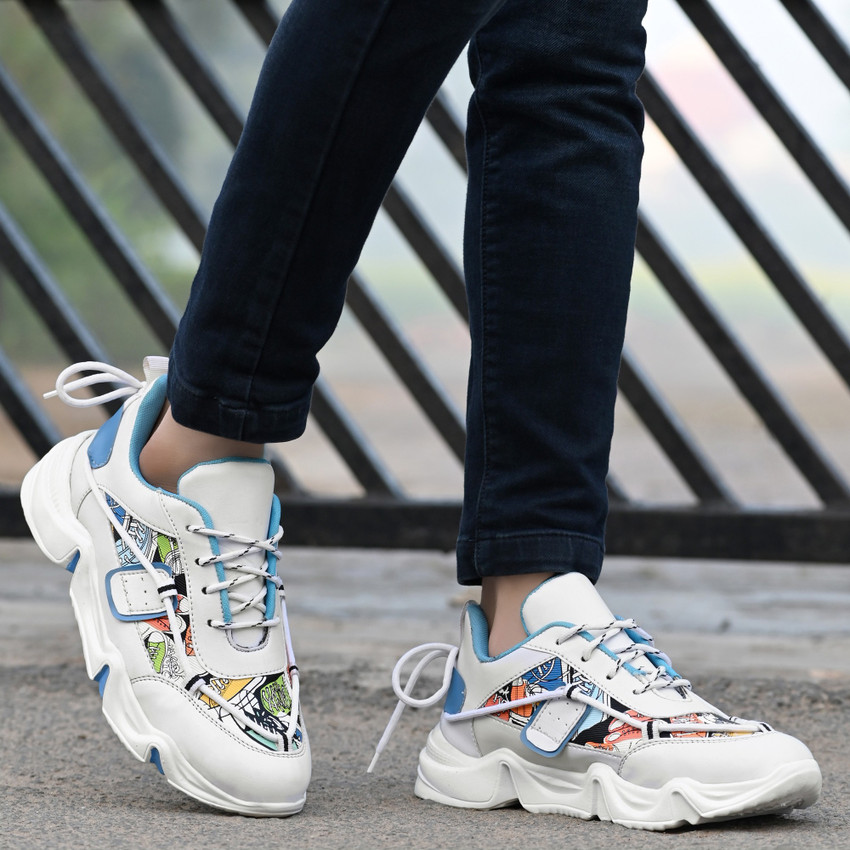 Alvery Cozy Stylish and Fashion Printed Double Lace up Shoes with Airmix Sole for Extra Jump casual shoes Sport shoes outdoor shoes gym shoes white shoes For Men Buy Alvery Cozy Stylish