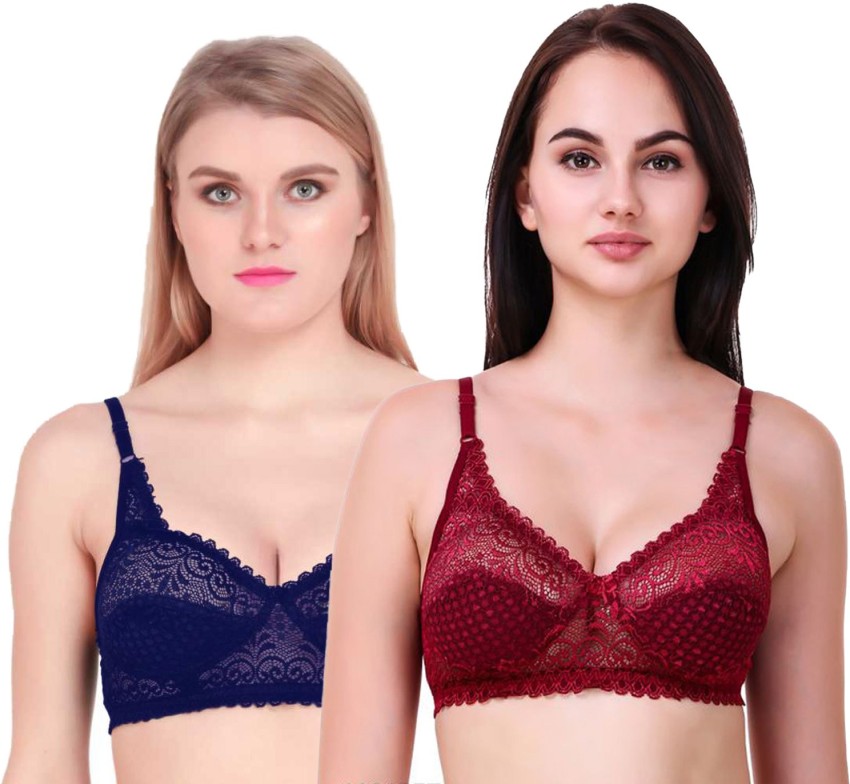 soft beauty R&S Garments Collection Full Net Bra Combo Of 2 PRMR Women Full  Coverage Non Padded Bra - Buy soft beauty R&S Garments Collection Full Net  Bra Combo Of 2 PRMR Women Full Coverage Non Padded Bra Online at Best  Prices in India