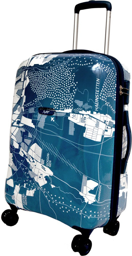 SKYBAGS LARGE SIZE 8 WHEELS TROLLEY BAG 79CM Expandable Check in Suitcase 8 Wheels 32 inch BLUE Price in India Flipkart