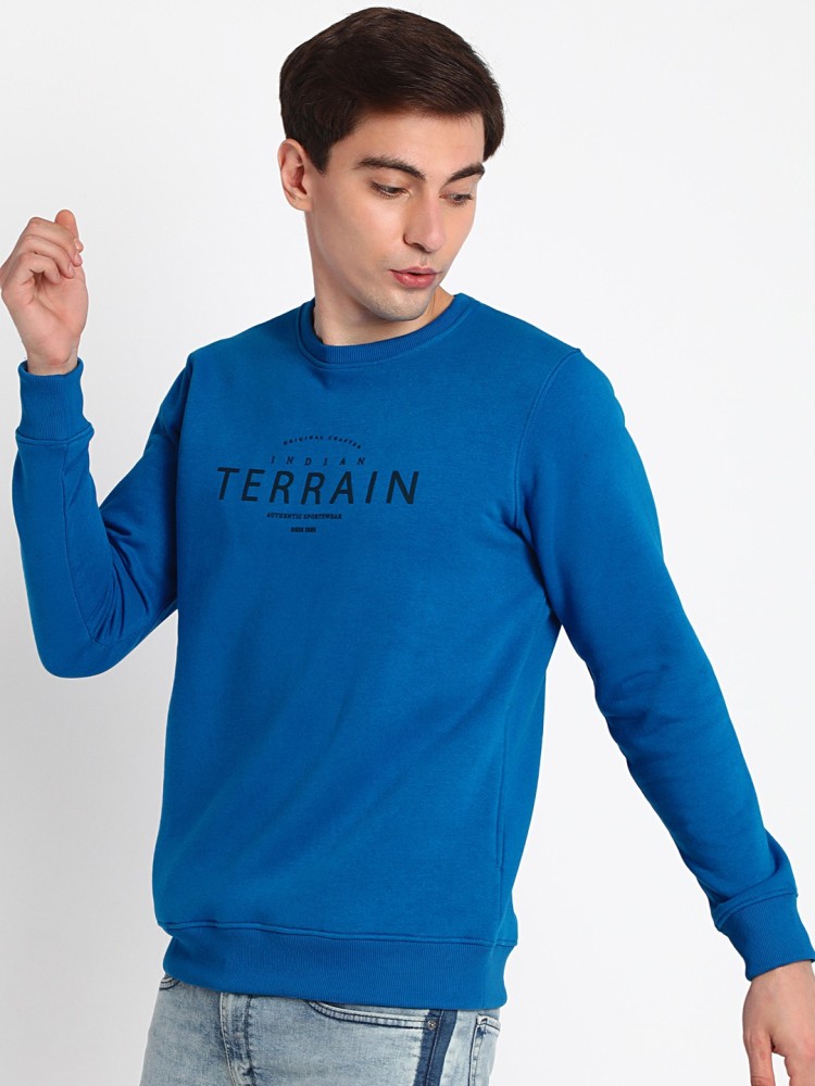 INDIAN TERRAIN Full Sleeve Solid Men Sweatshirt Buy INDIAN