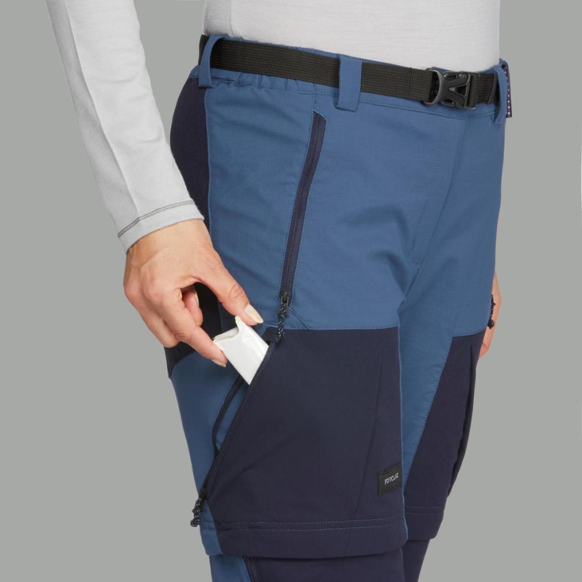 Buy FORCLAZ Mens Mountain Trekking Modular Trousers  TREK100  Dark Grey  online  Looksgudin
