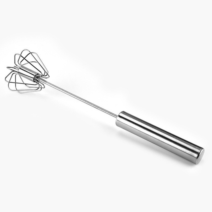 12 Inch Stainless Steel Semi-Automatic Whisk Handhold Push-Type