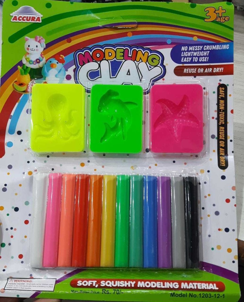 Air Dry Clay 36 Color Kit, Modeling Clay Easy to India