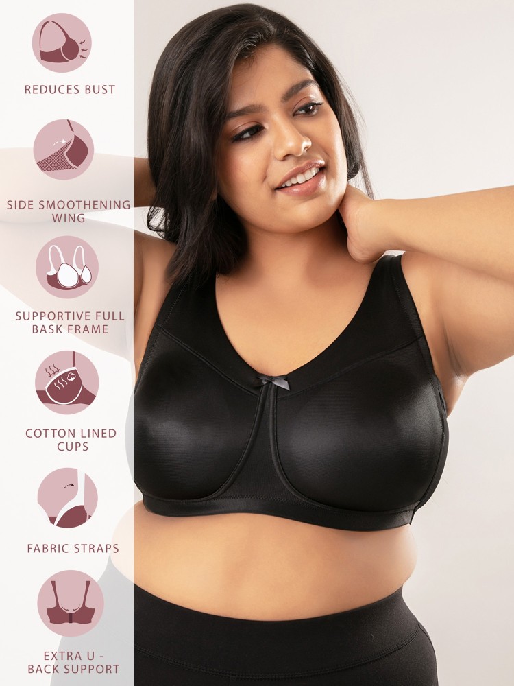 Buy Nykd Minimize Me Cotton Bra - Non-Padded, Wireless - Maroon