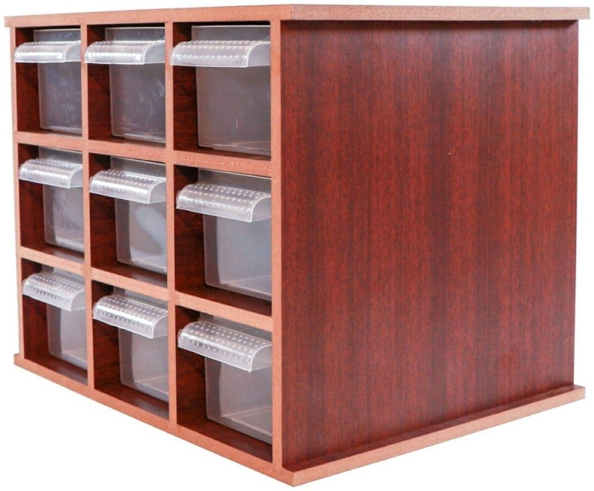 Wooden Storage Box With 100 Compartments / Collection Box With