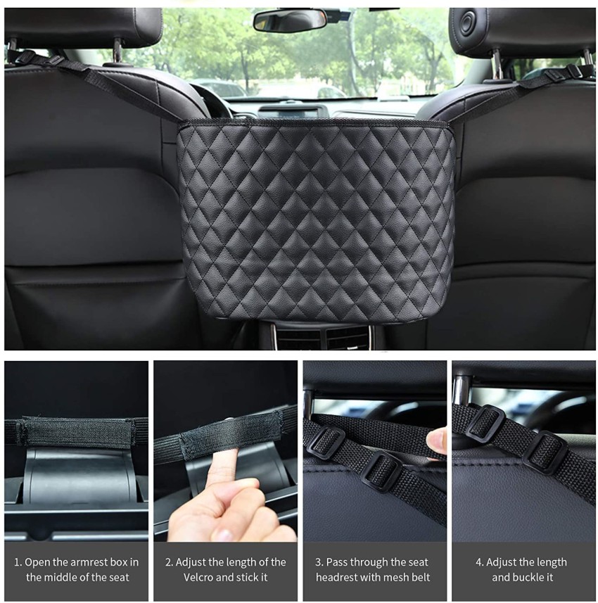 Car Handbag Holder Interior Car Seat Middle Box Seat Hanger Storage Bag  Hanging Pocket Organizer Car Stowing Tidying