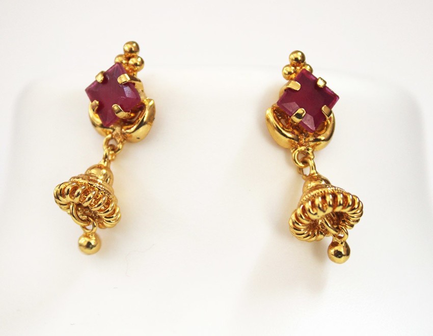 Gold Earring Less Than 1 Gram With Weight Price  Daily Use Gold Earrings  From 5000crazyjenagold  YouTube
