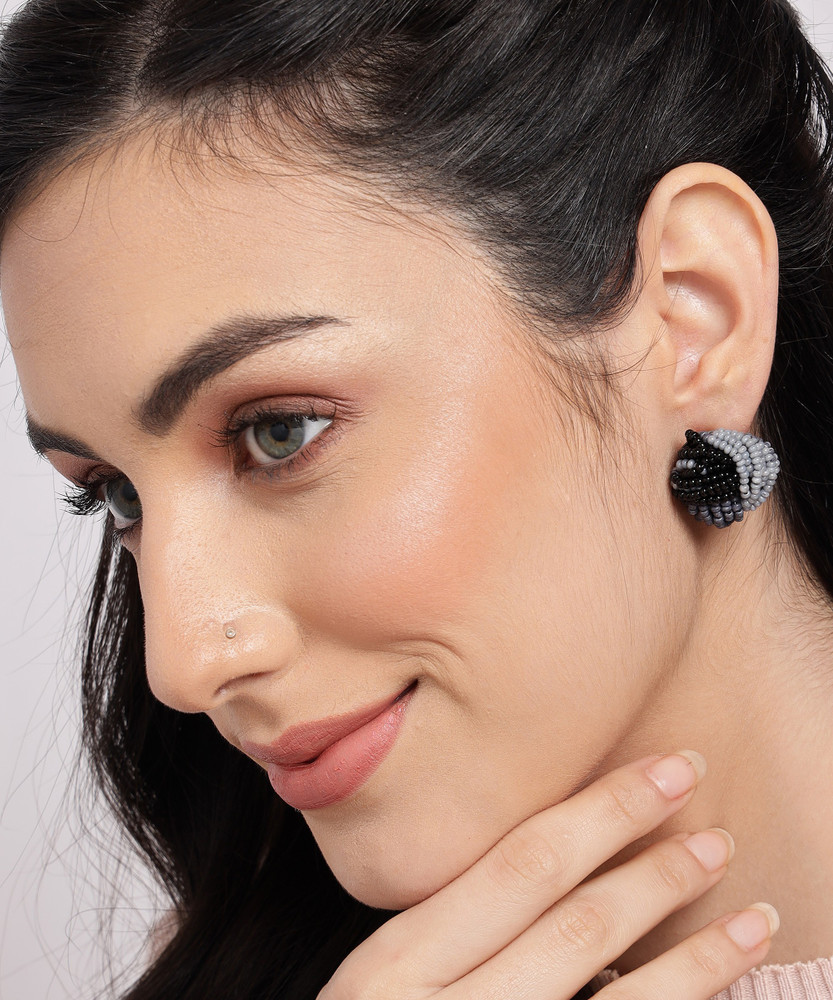 Flipkart Buy SOHI Stylish Bead Studs Metal Stud Earring Online at Best Prices in India