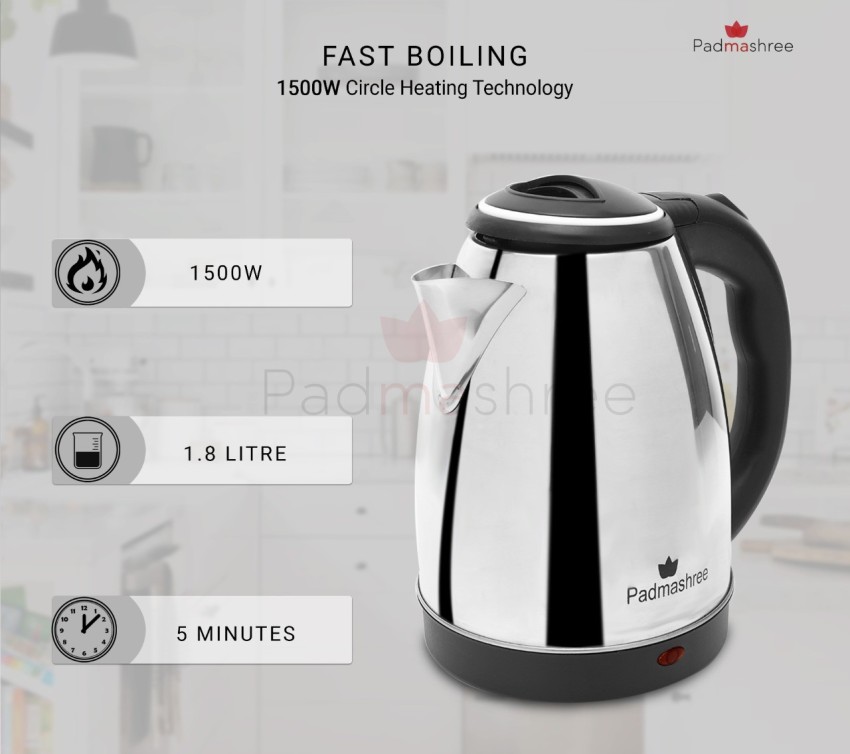 Fast-Boiling Electric Tea Kettle - Auto-Shutoff - 1000 Watts - 1