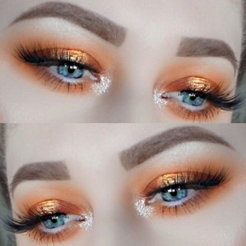 Orange shimmer eyeshadow new arrivals