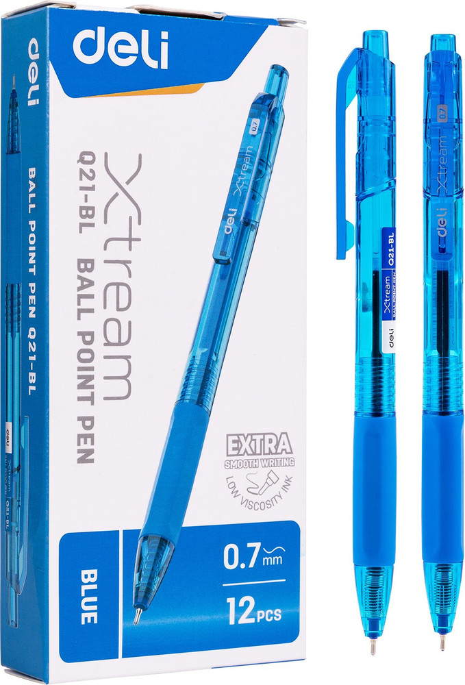 Blue top ball pen