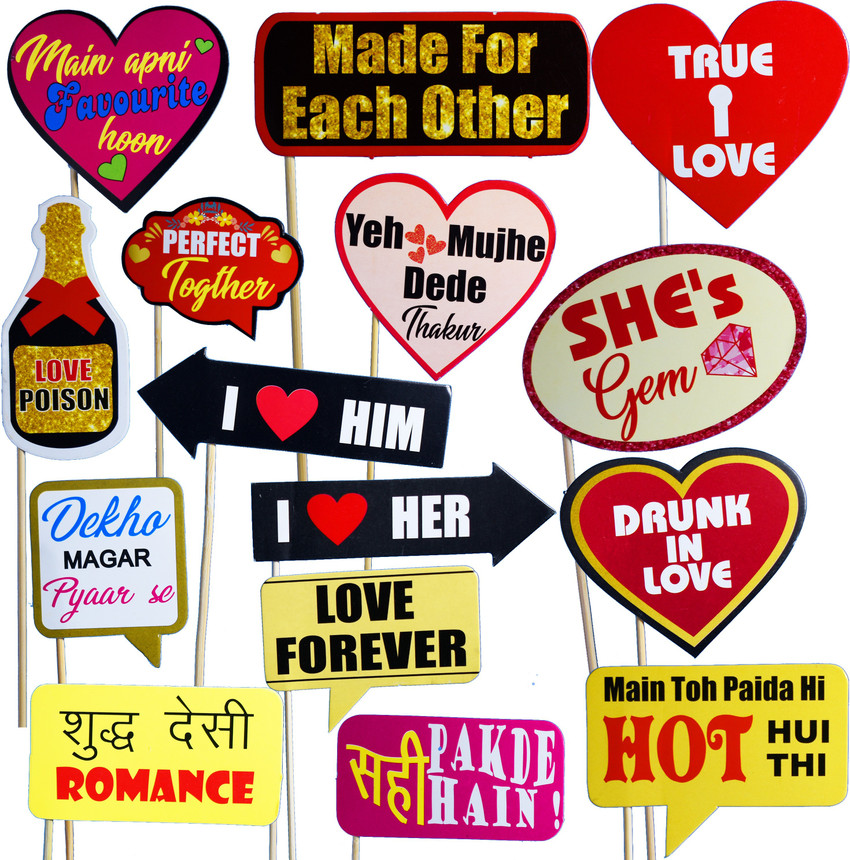 love photo booth props