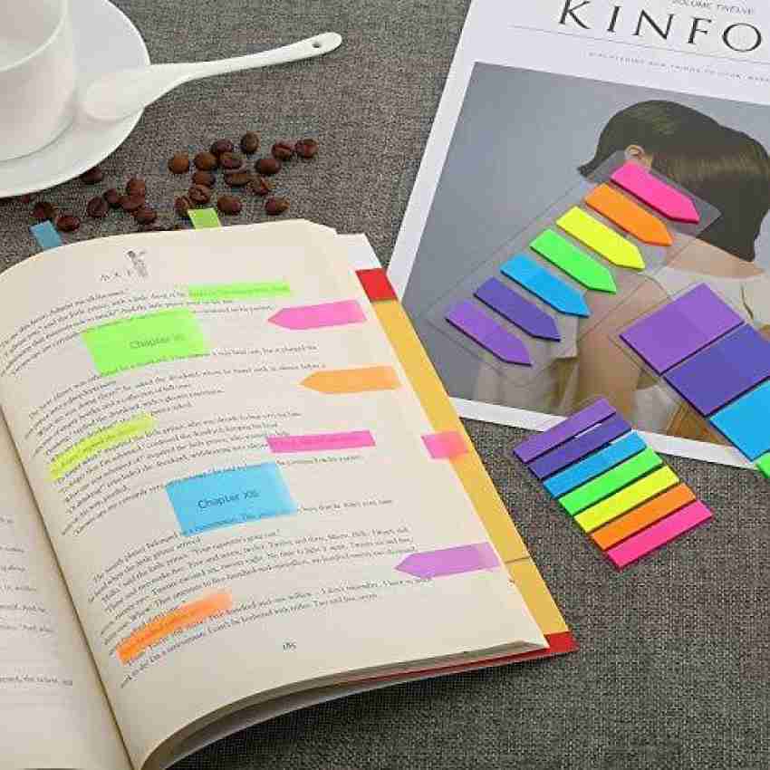 125 sheets Transparent Sticky Notes, Page Markers, Book Tabs