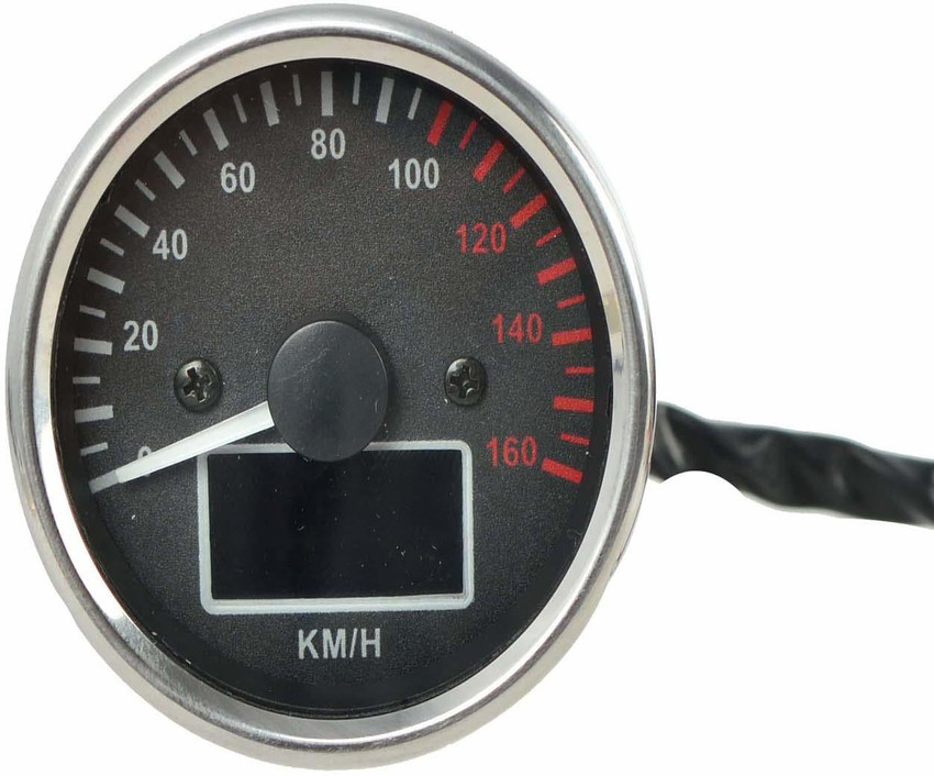 Motorcycle Tachometer Universal Motorcycle Tachometer Odometer Tachometer Gauge LED Backlight Dual Speed Speed Meter