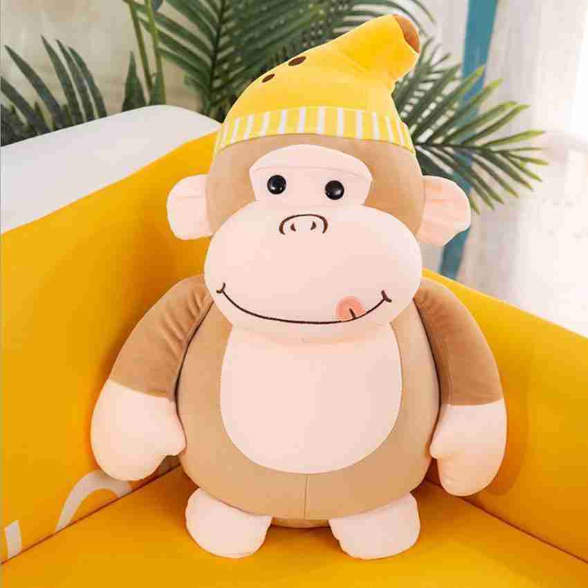 90cm Kawaii Funny Dog With Banana Plush Stuffered Dolls Long Bed