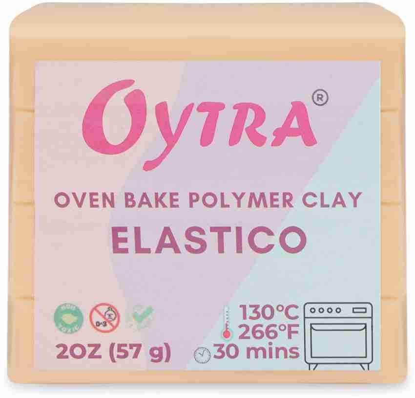 Oytra 100G Translucent Polymer Oven Bake Clay Elastico Series For Jewellery  Making Artists 