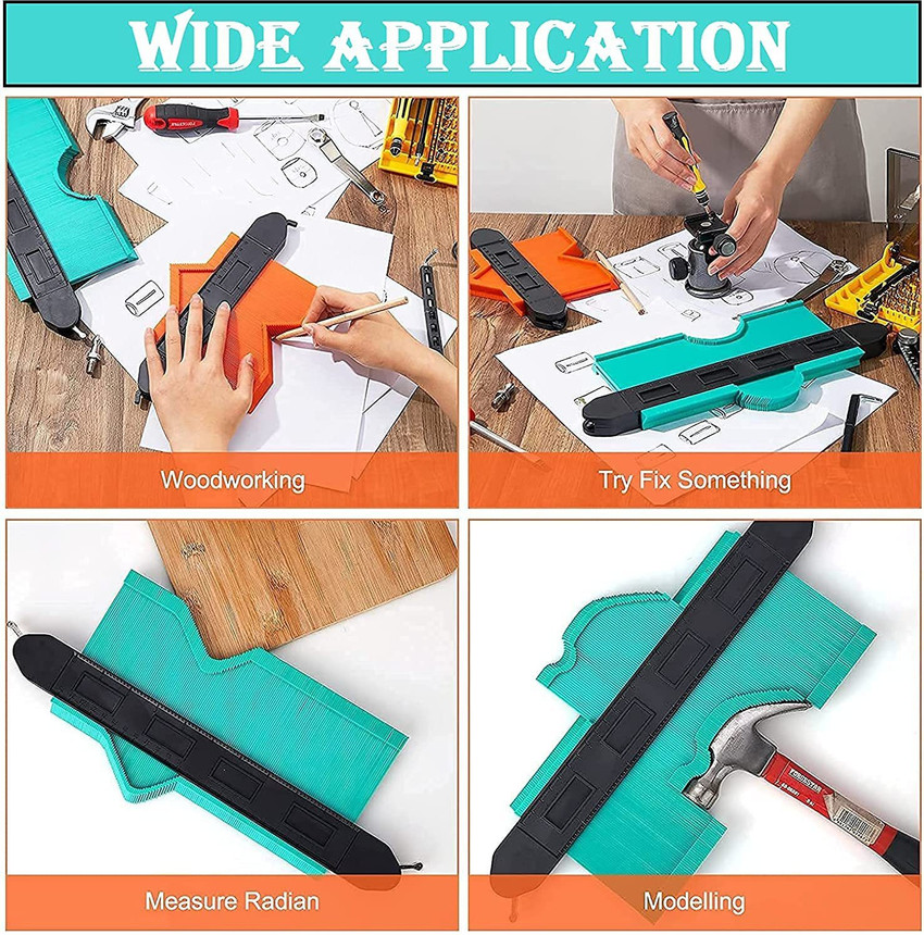 HBD SALES Edge Size Shaping Tool Contour Gauge Duplicator Tool