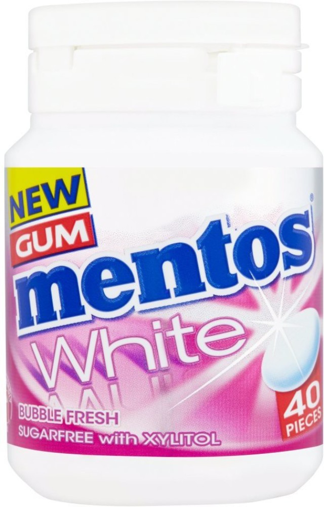 Mentos Sugar Free Peppermint Chewing Gum Bottle,40 Pieces