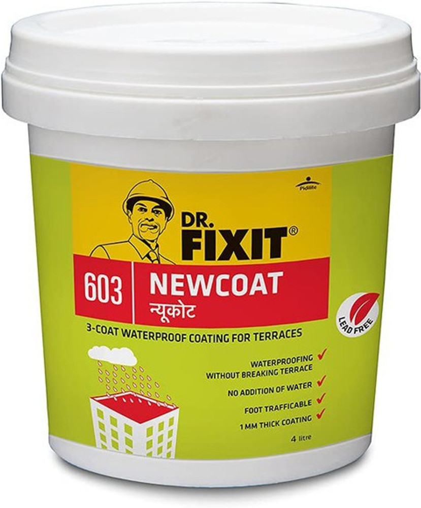 Dr. Fixit NEW COAT WHITE Terrace Waterproofing Coating Roof