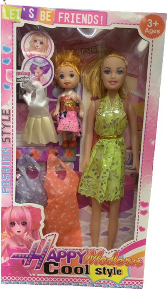 Changing shop barbie doll
