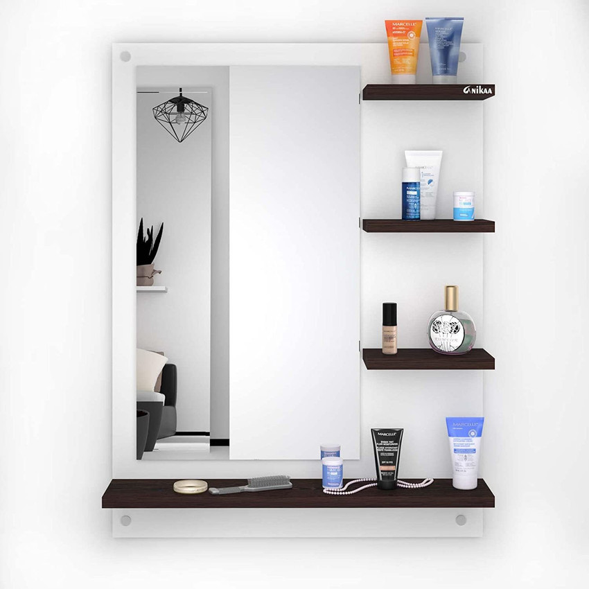 Wall mirror online with shelves