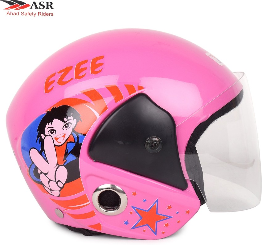 Kids helmet hot sale pink