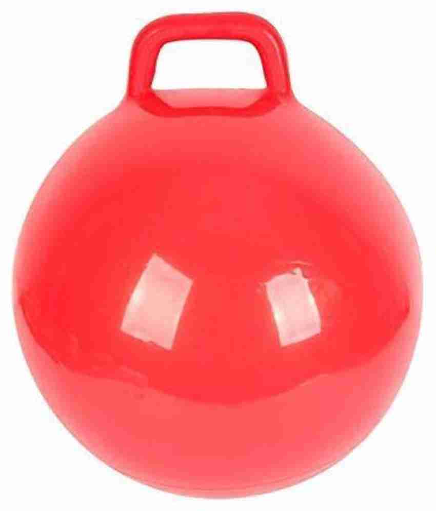 Pseudo BIG SIZE Inflatable Rubber Hop Ball Hopper Ball for Kids Hip Pity Hop Ball Hopping Ball Bouncy Ball with Handles Sit Bounce Kangaroo Bouncer Jumping Bal for Boys Girls Toys Ages