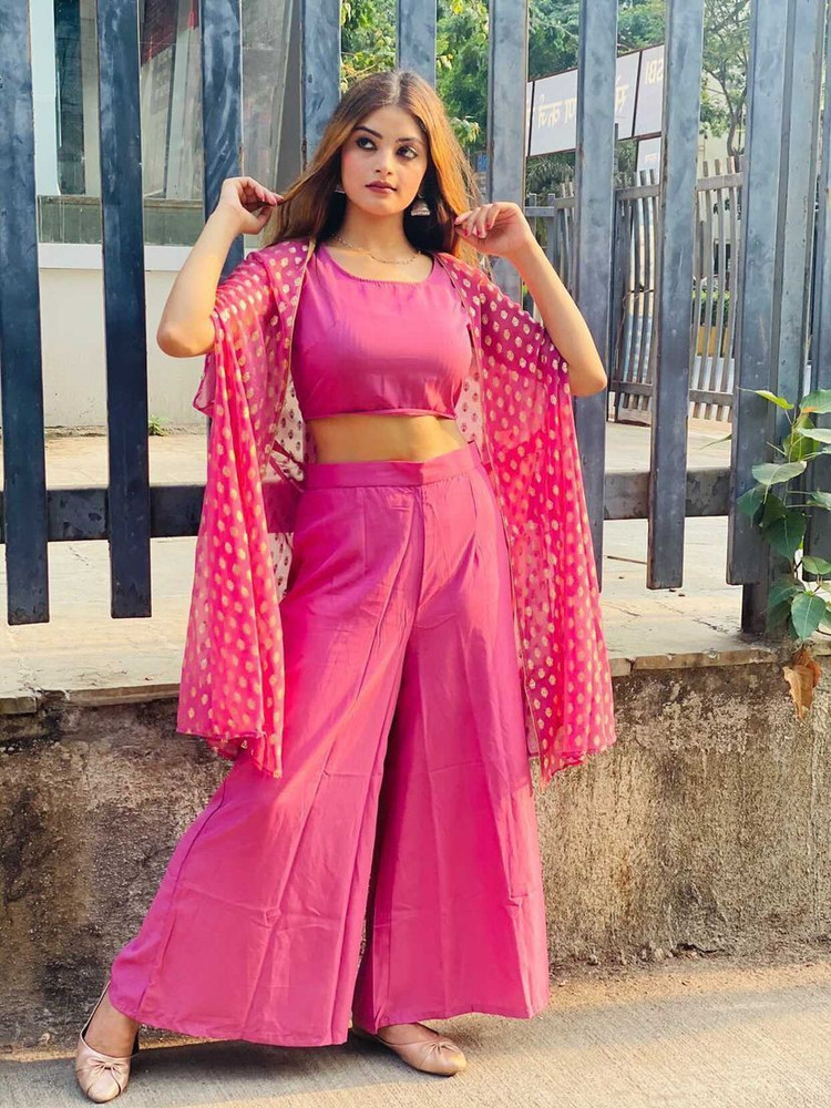 Pink sales ethnic jacket