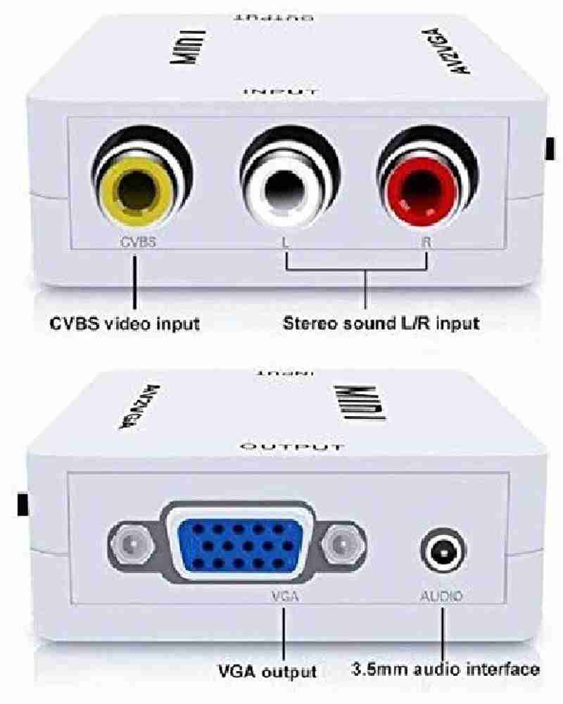 Cable vga sales a rca video