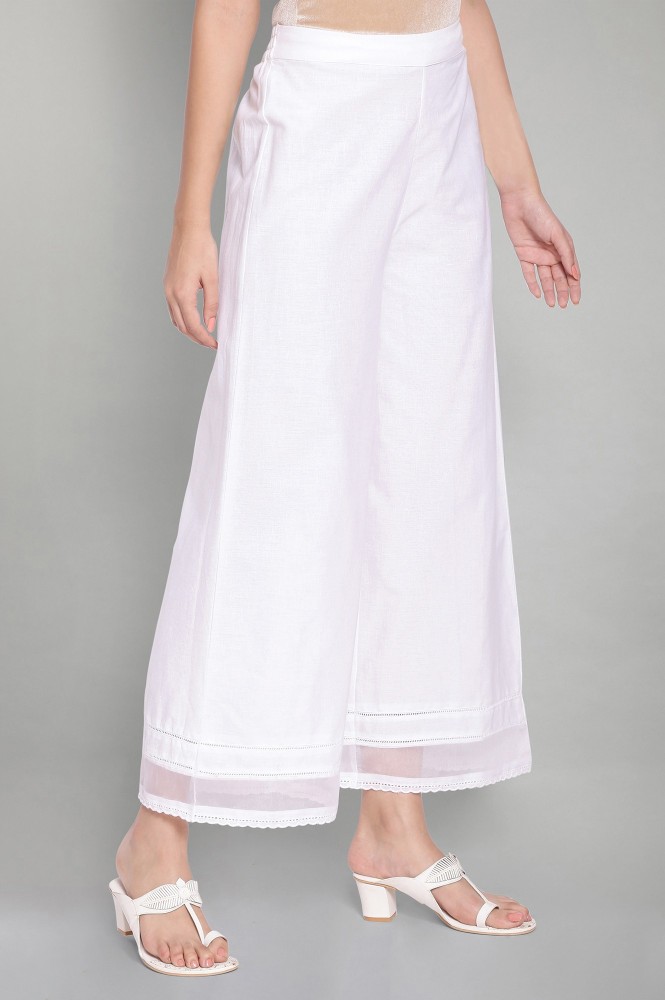 White palazzo 2025 pants flipkart