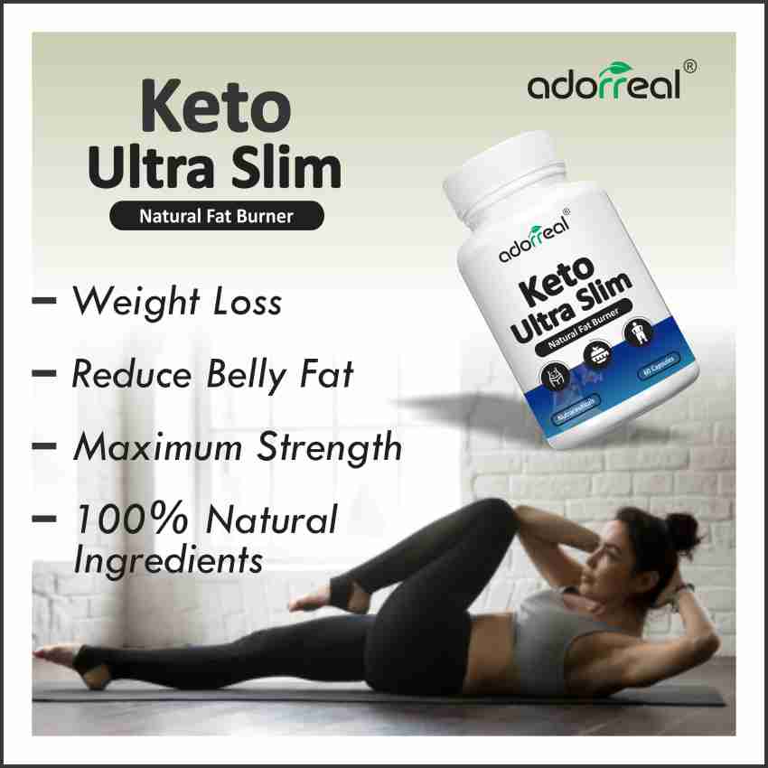 Adorreal keto ultra slim natural fat burner for fat loss 60