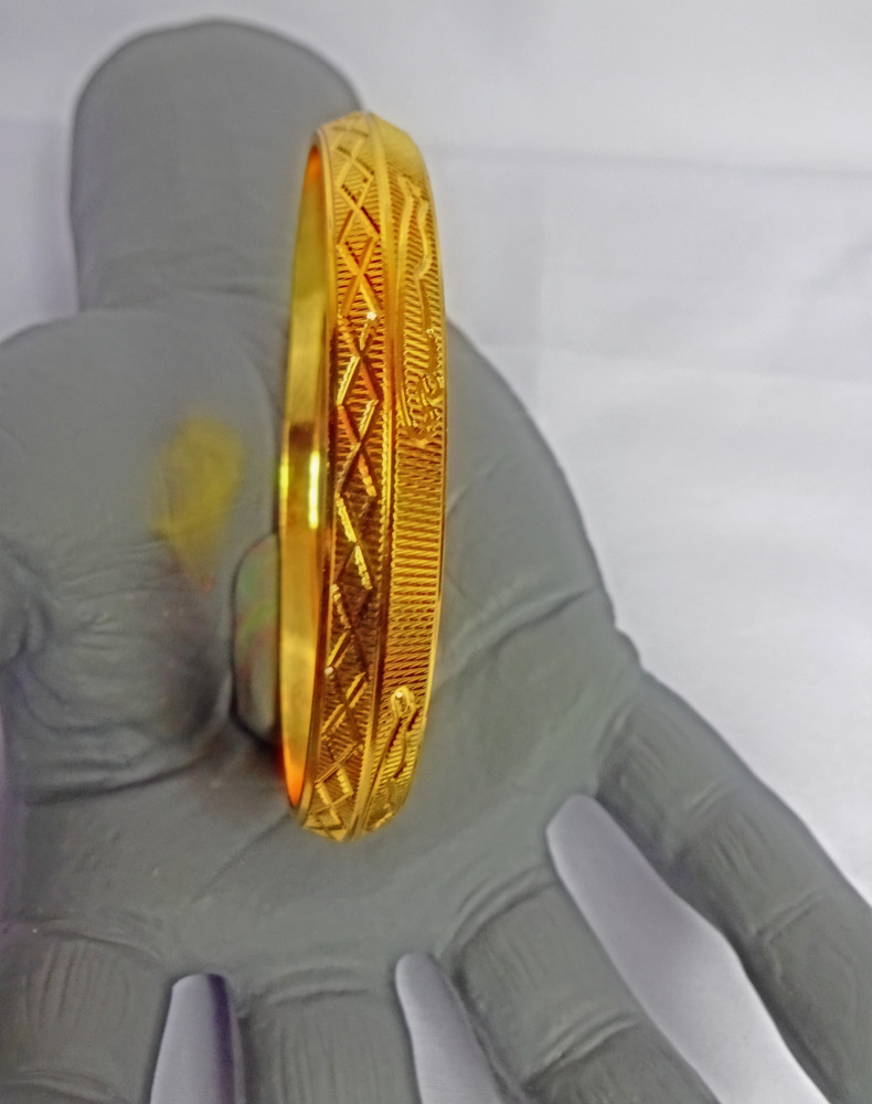 URBUN REVAAZ Brass Gold plated Rhodium Kada Price in India Buy