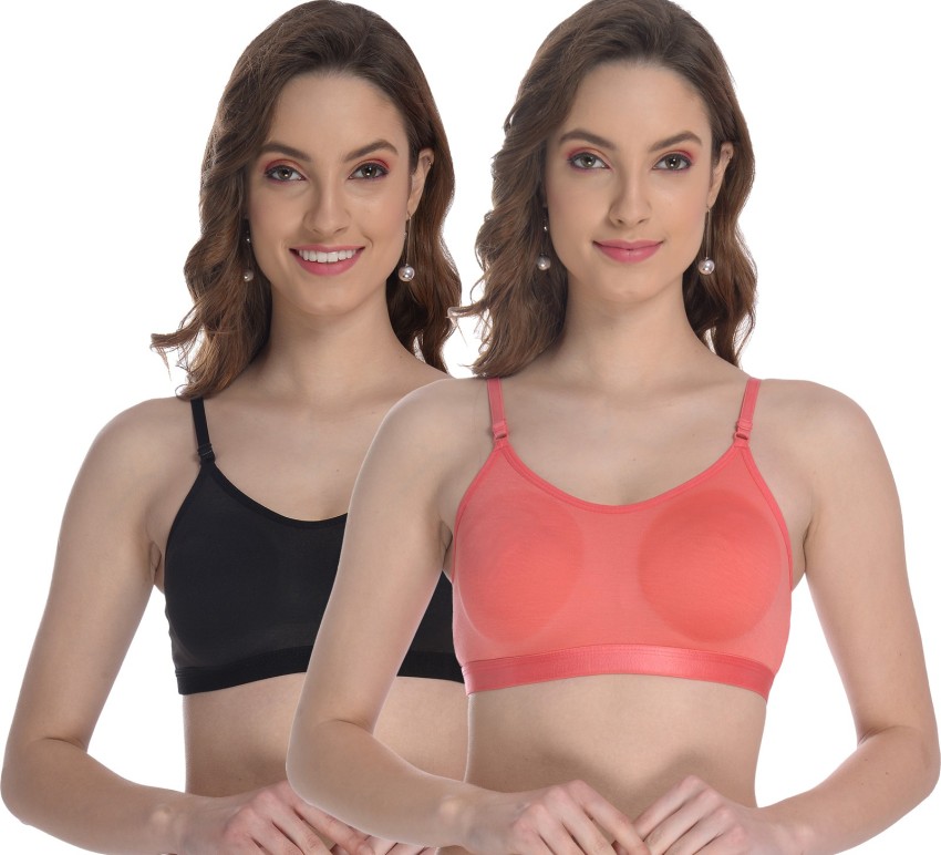 Buy FIMS - Fashion is my style Women Multicolor Self Design Cotton Lycra  Pack of 2 Sports Bra Online at Best Prices in India - JioMart.