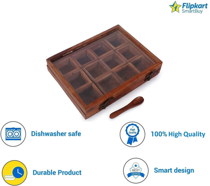 Flipkart SmartBuy Spice Set Wooden Price in India Buy Flipkart SmartBuy Spice Set Wooden online at Flipkart